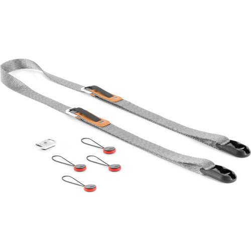 Peak Design Leash Camera Strap - Adjustable & Comfortable Neck Strap for DSLR & Mirrorless Cameras (Ash Gray) - Perfect for Travel, Hiking & Outdoor Photography