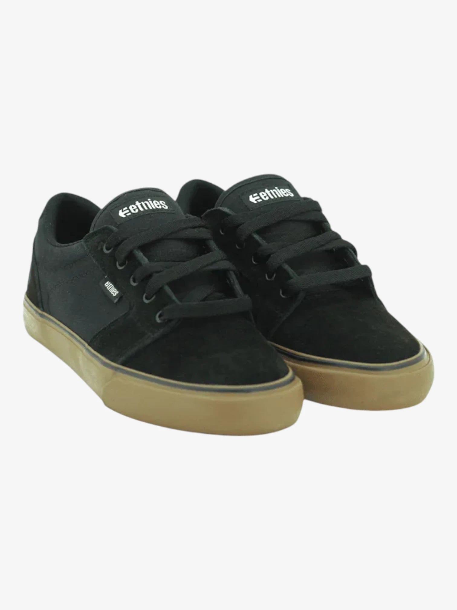 Etnies Barge LS Skate Shoes for Men - Black & Brown Sneakers for Skateboarding, Casual Wear & Street Style