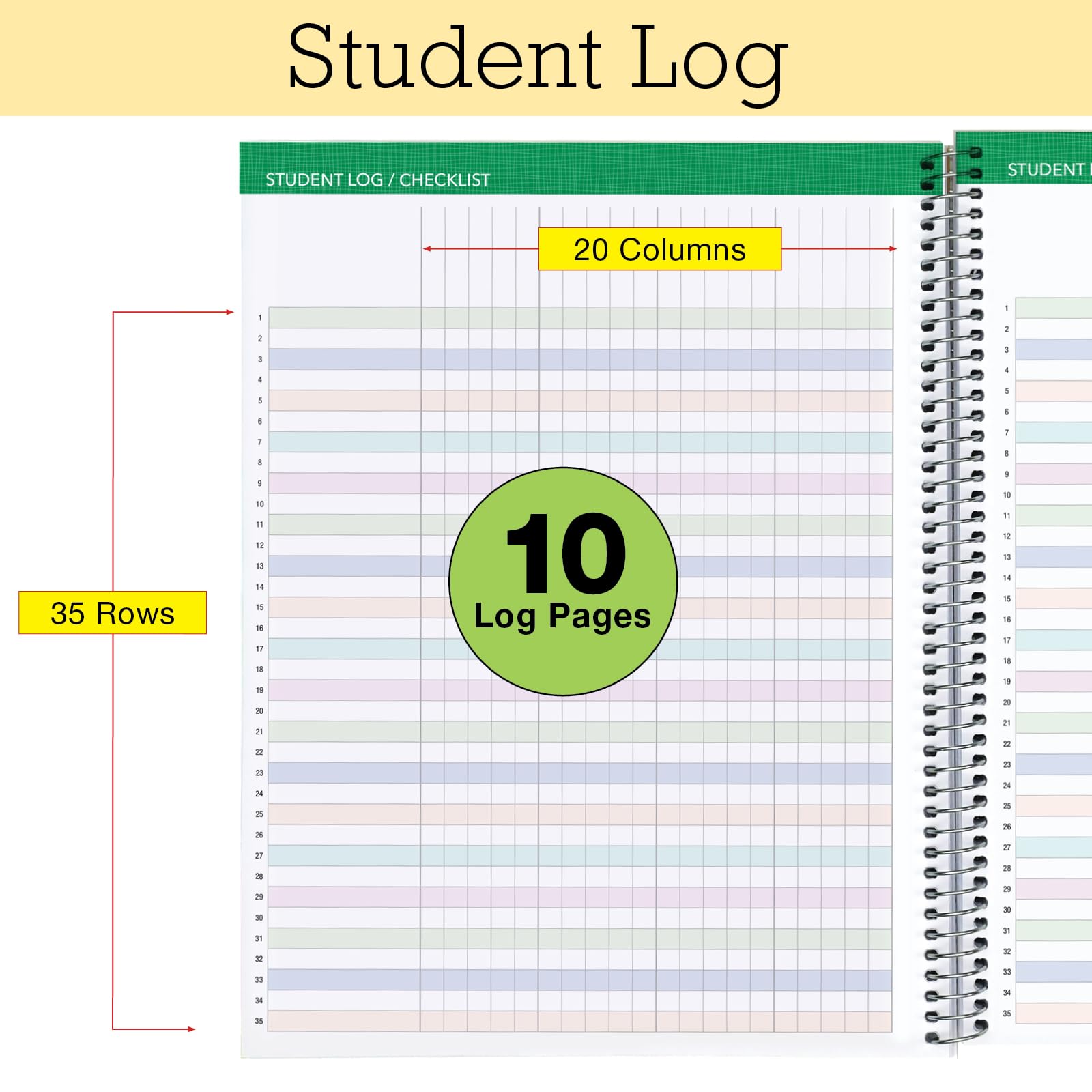 2024-2025 Lite Teacher Lesson Planner - 8.5x11 Academic Planner with Daily/Weekly/Monthly Organizers, 7 Periods, Dated Calendar, Page Tabs & Stickers (Watercolor Stripes) - Perfect for Classroom Planning, Homeschool Organization & Teacher Gifts