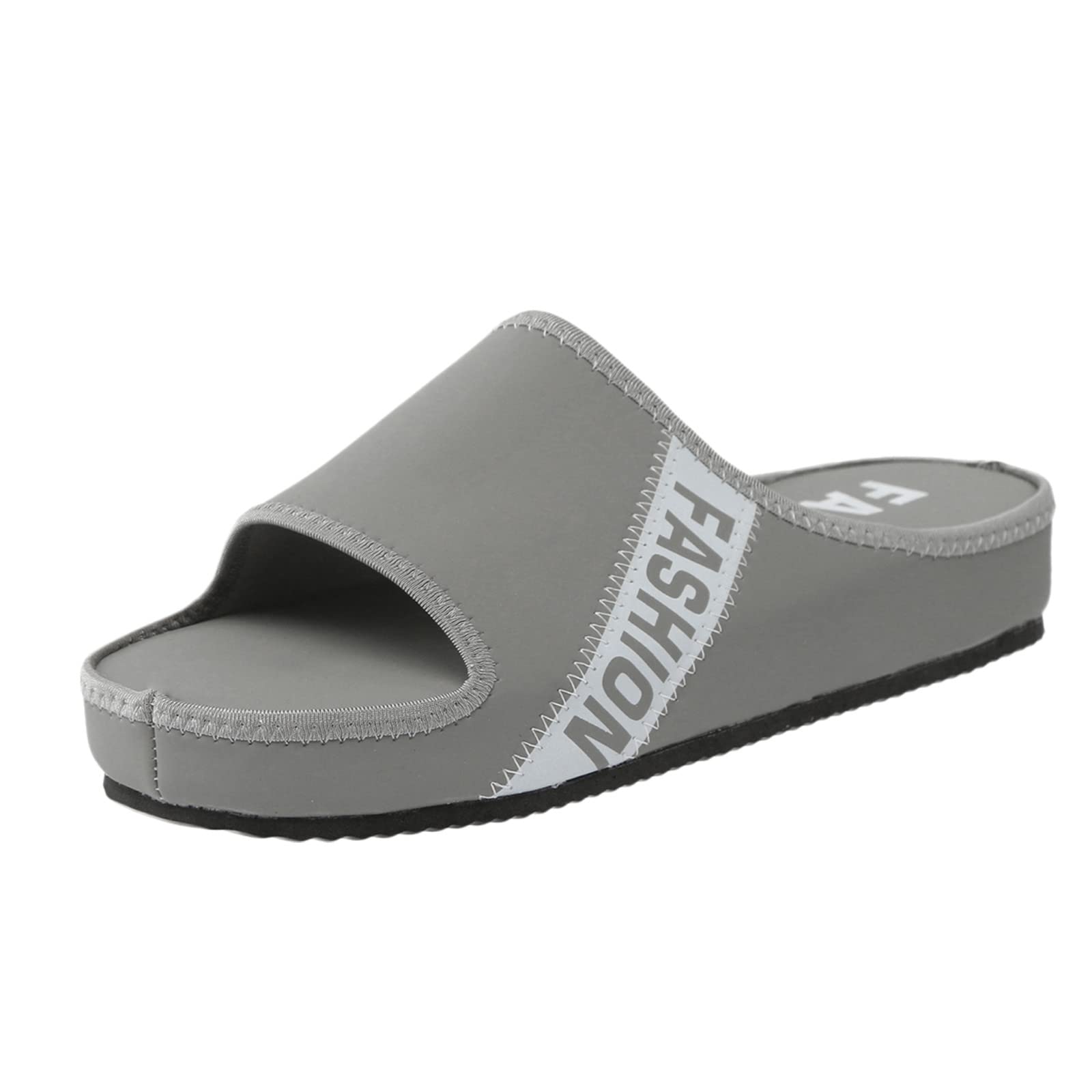 Women's Breathable Platform Slippers - Comfortable Casual Wedge Sandals with Letter Pattern, Open Toe Design for Home, Beach & Sports | Perfect for Lounging, Walking & Summer Outfits