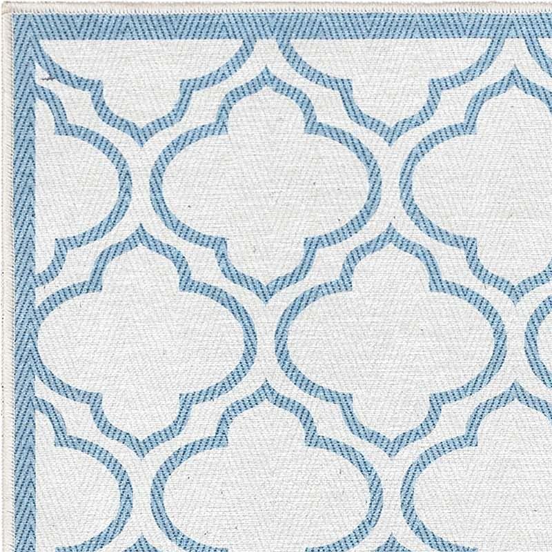 Lattice Ivory Dark Blue