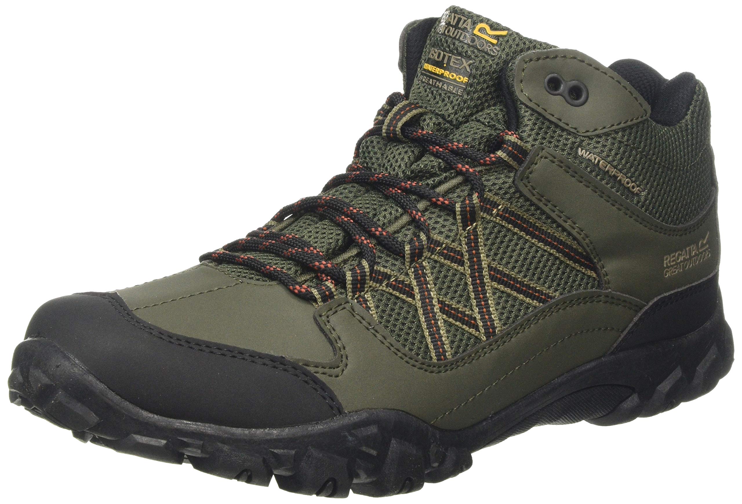 Regatta Men's Edgepoint Mid WP Waterproof Hiking Boots - Lightweight & Durable for Outdoor Trekking, Camping & Trail Adventures
