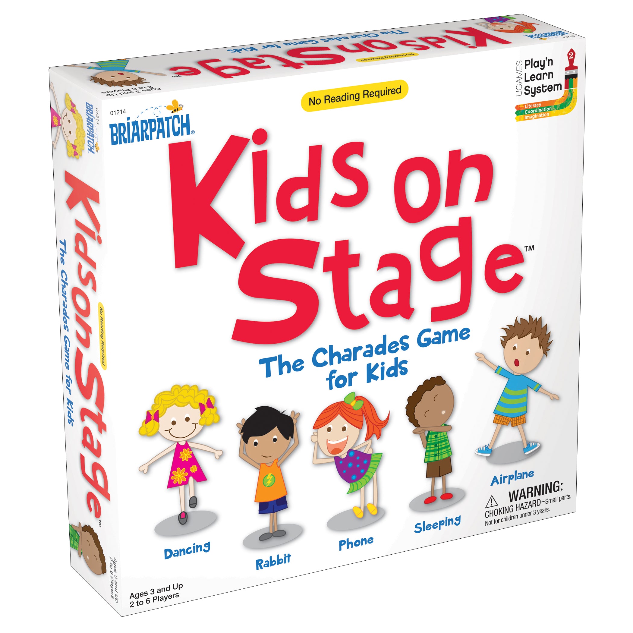 Briarpatch Kids on Stage Charades Game for Children - Fun Acting & Guessing Board Game for Family Game Night, Birthday Parties & Classroom Activities