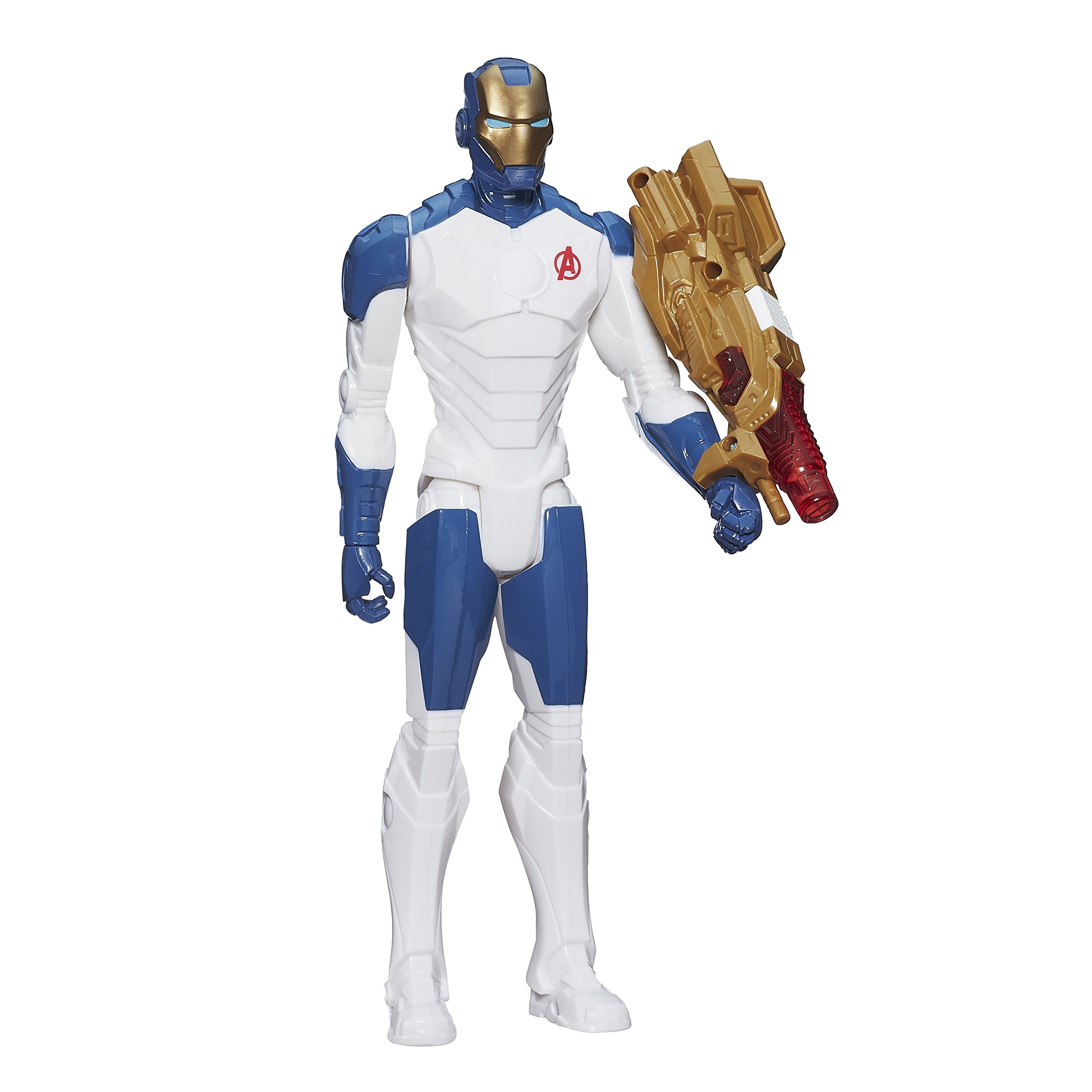 Marvel Avengers Titan Hero Series Beam Blaster Iron Man Action Figure - Superhero Toy for Kids, Collectible Gift for Marvel Fans, Role Play & Display for Home & Office