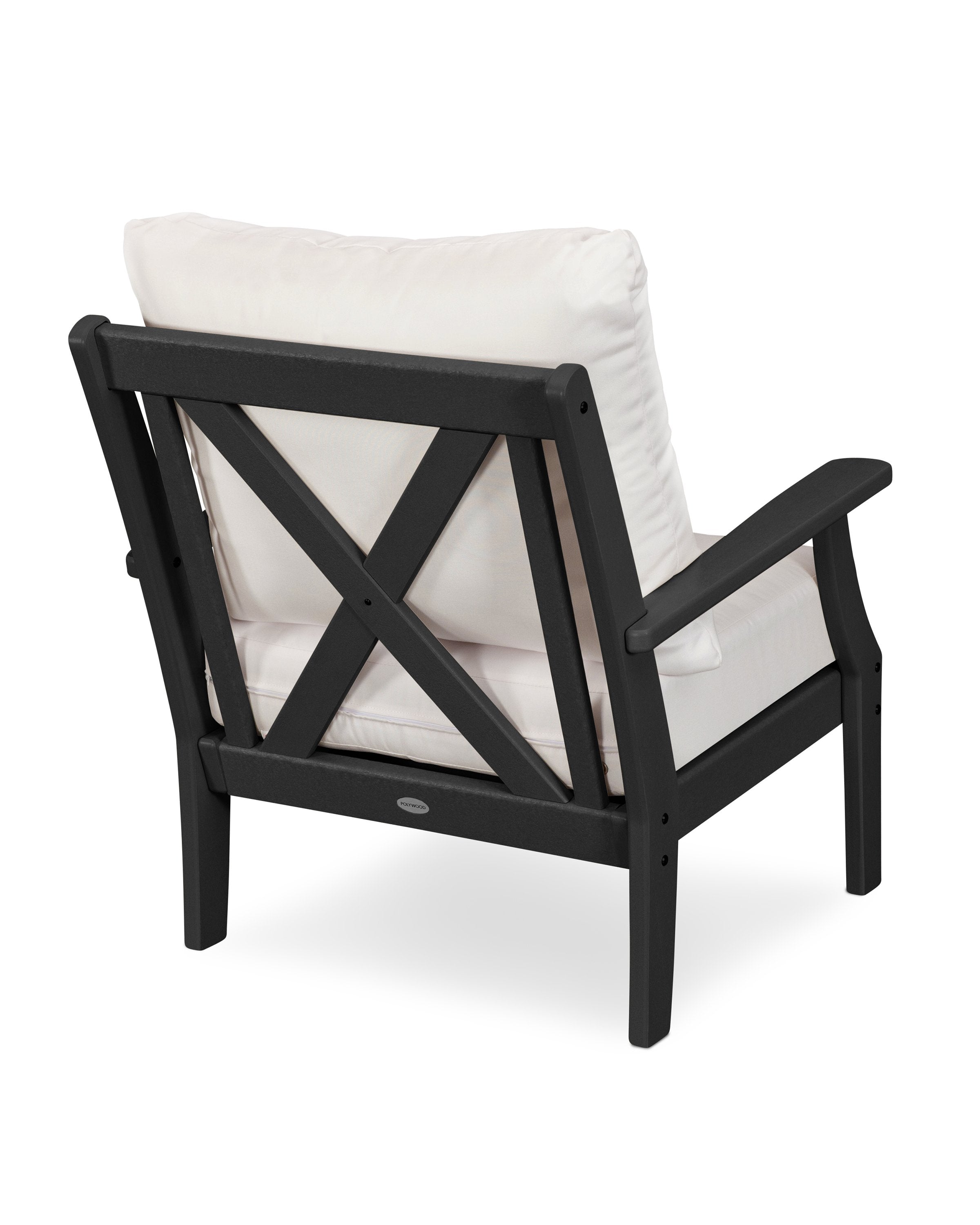 Polywood Braxton Deep Seating Chair - Weather-Resistant Outdoor Patio Furniture for Poolside, Garden & Backyard Relaxation