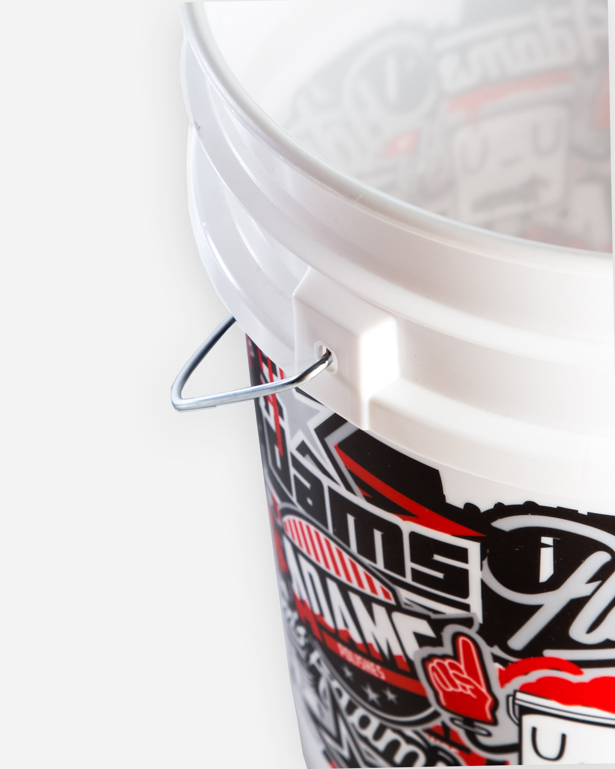 Adam's Sticker Bomb 5 Gallon Bucket - Durable Plastic Pail for DIY, Storage & Home Organization - Perfect for Paint, Cleaning Supplies & Gardening Use