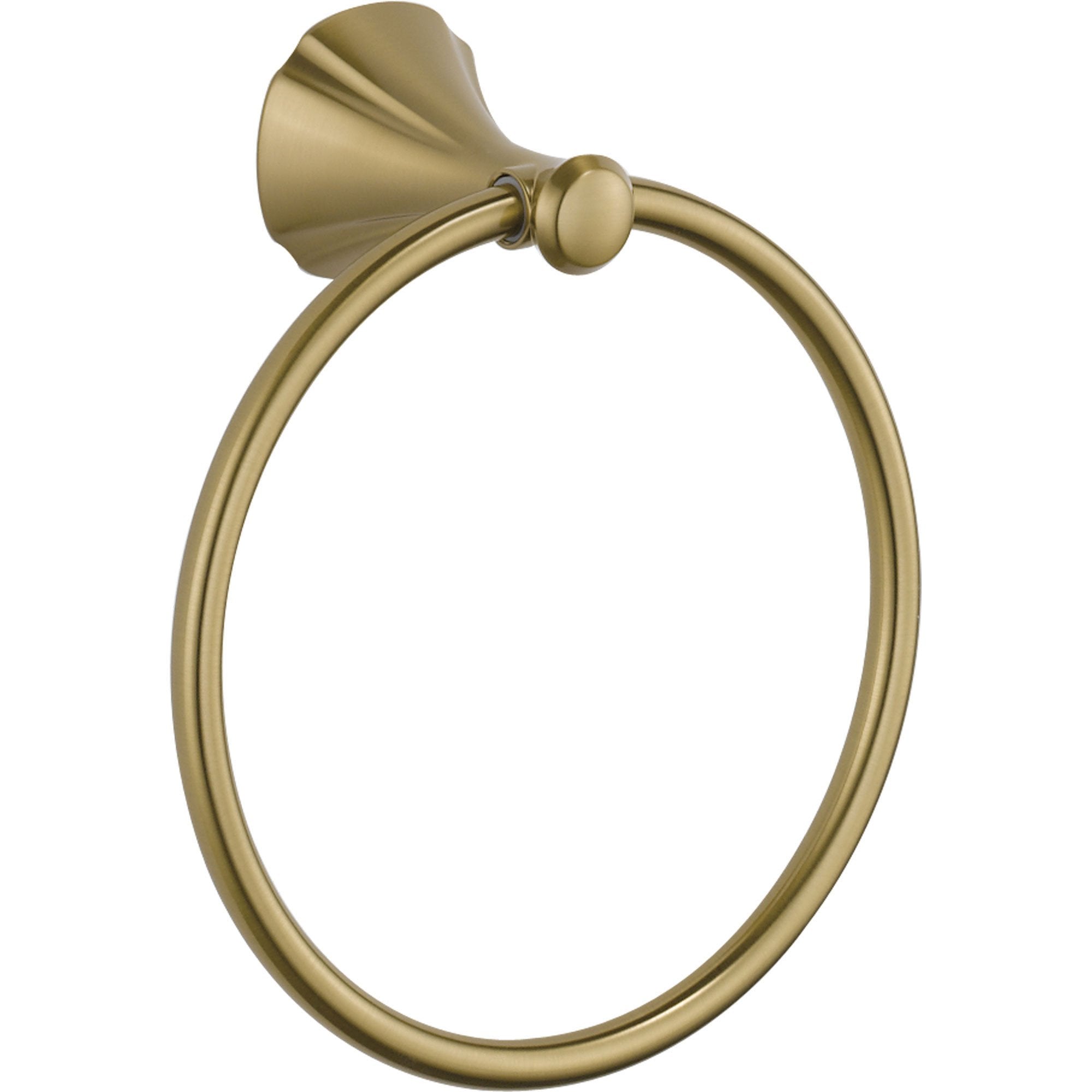 Delta Addison Collection Champagne Bronze Hand Towel Ring 525038 - Elegant Bathroom Accessory for Modern Homes, Perfect for Powder Rooms & Guest Baths