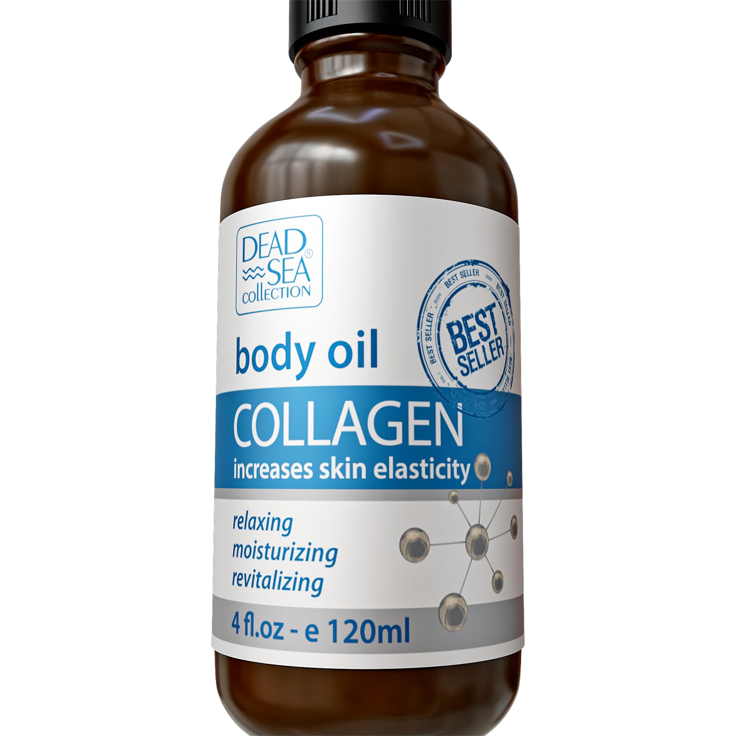 Dead Sea Collection Body Oil Set - Almond Vanilla, Collagen & Lavender Oil Trio for Hydration & Skin Rejuvenation | Perfect for Spa Day, Massage Therapy & Daily Moisturizing