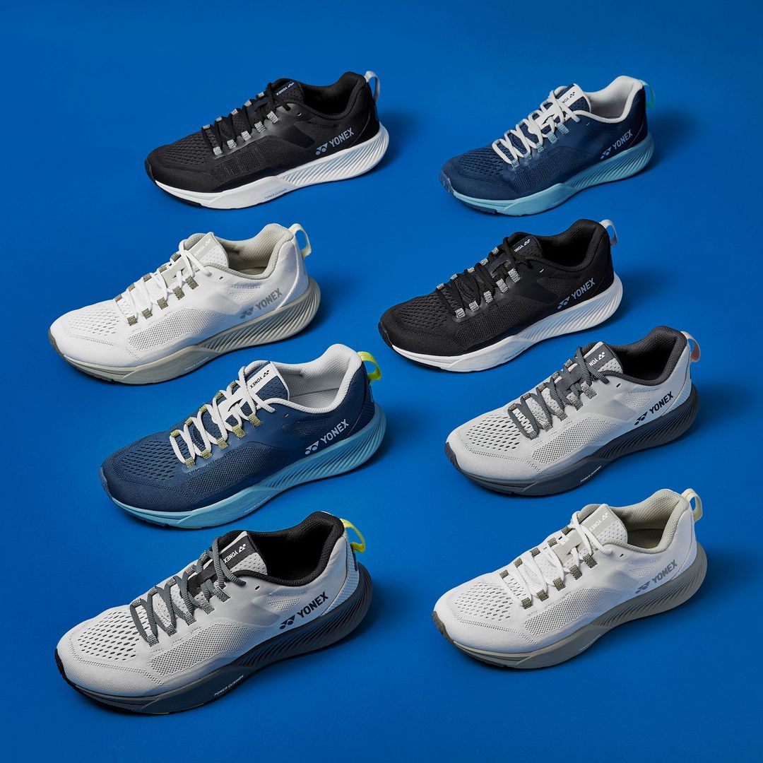 Yonex Saferun FitJog Men's Running Shoes - Lightweight Training Sneakers for Jogging & Gym Workouts (Black/White) - Perfect for Road Running, Treadmill & Fitness Training