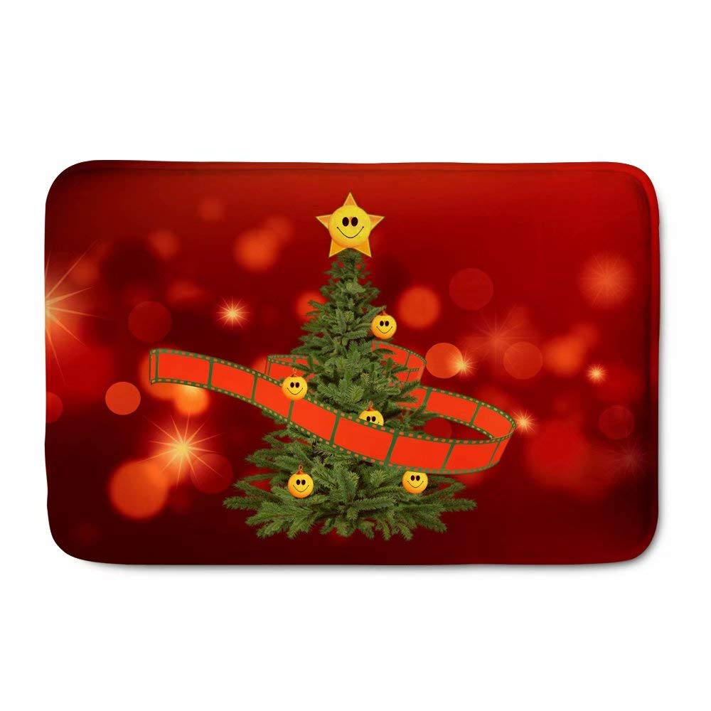 Christmas Carpets - Flannel Holiday Home Decor Rugs for Bedside, Kitchen, Bathroom & Entrance - Cozy Indoor Xmas Floor Mats & Doormats - Perfect Festive Gift for Family & Friends