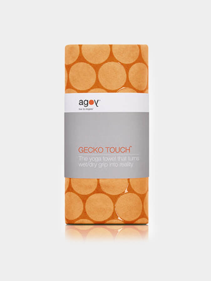 Non-Slip Agoy Gecko Touch Yoga Towel - Ultra Absorbent & Eco-Friendly for Hot Yoga, Pilates & Workouts - Perfect for Grip & Sweat Control in Studios or Home Gym