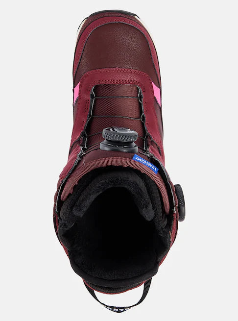 Burton Women's Limelight Boa Snowboard Boots 2024 - Comfortable & Supportive Snowboarding Boots for Women - Perfect for All-Mountain Riding & Freestyle Snowboarding