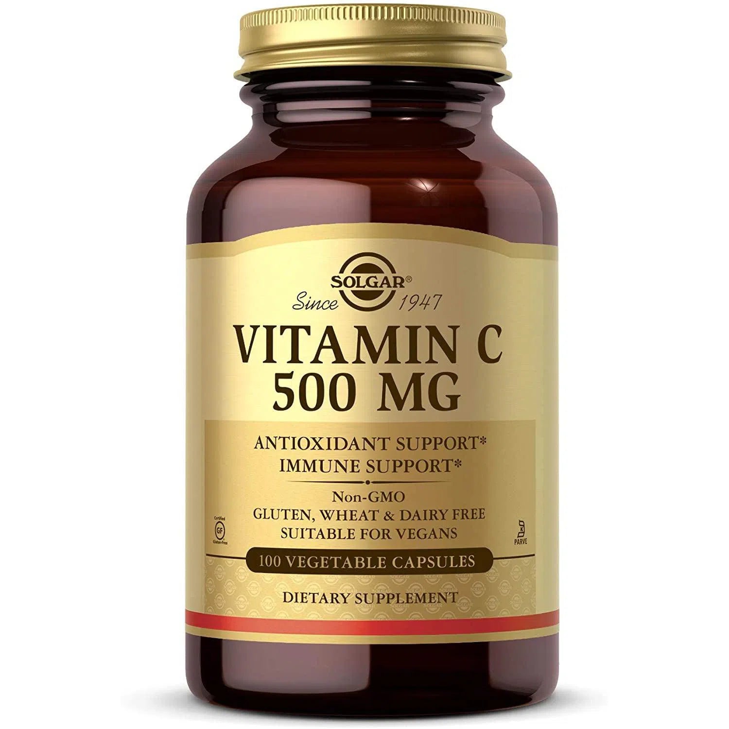 Solgar Vitamin C 500 mg - High Potency Immune Support Supplement with Antioxidant Benefits | Daily Wellness & Immune Booster for Adults