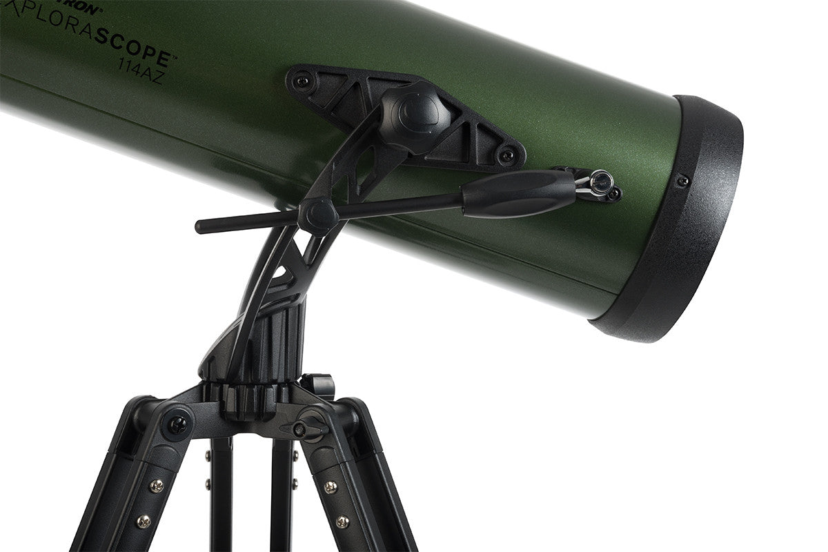 Celestron ExploraScope 114AZ Reflector Telescope - 114mm Aperture for Stargazing, Astronomy Beginners & Night Sky Observation | Portable Design for Backyard & Outdoor Adventures