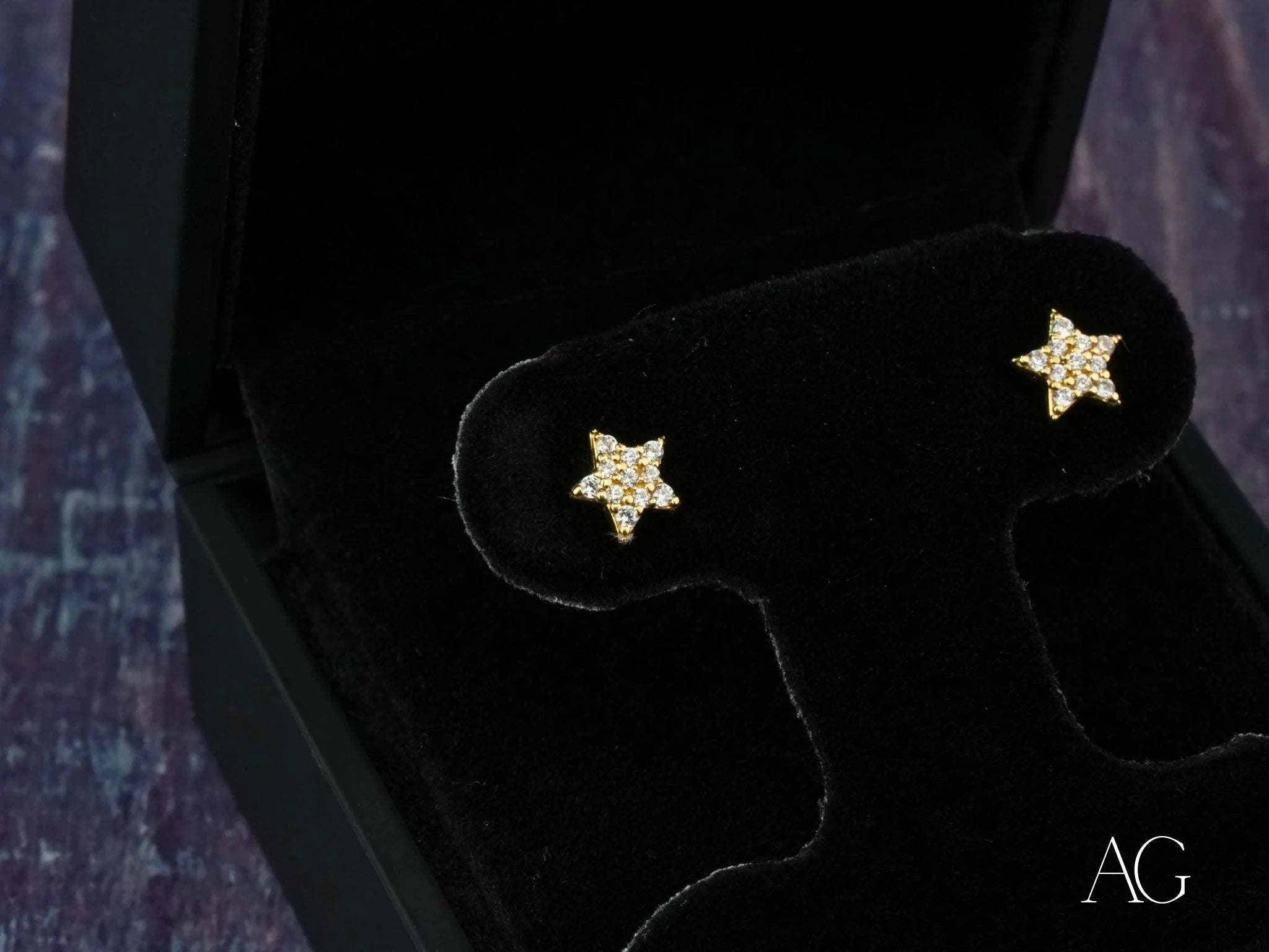 CZ Star Earrings for Women - Sparkling Cubic Zirconia Stud Earrings, Elegant Gift for Birthday, Anniversary & Party | Perfect for Daily Wear, Date Night & Special Occasions