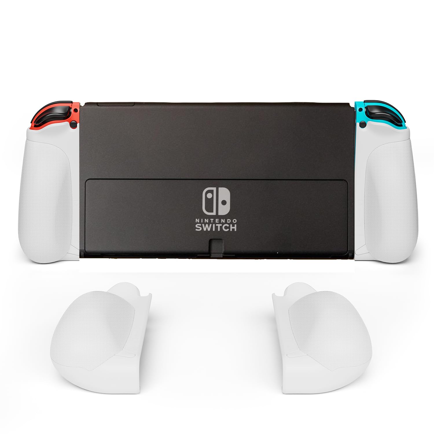 Ergonomic Joy-Con Grip for Nintendo Switch & Switch OLED - Anti-Slip Texture for Firm Hold, Wrist Strap Compatible - Perfect for Gaming Comfort & Long Play Sessions