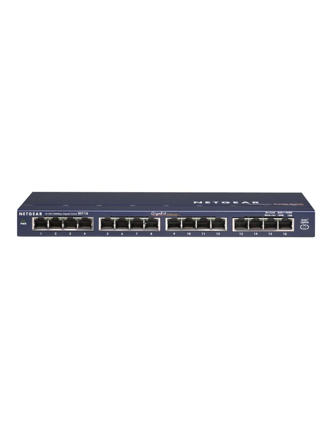 Netgear ProSafe GS116 16-Port Gigabit Ethernet Switch - High-Speed Network Hub for Home & Office Use | Ideal for Gaming, Streaming & Business Networks