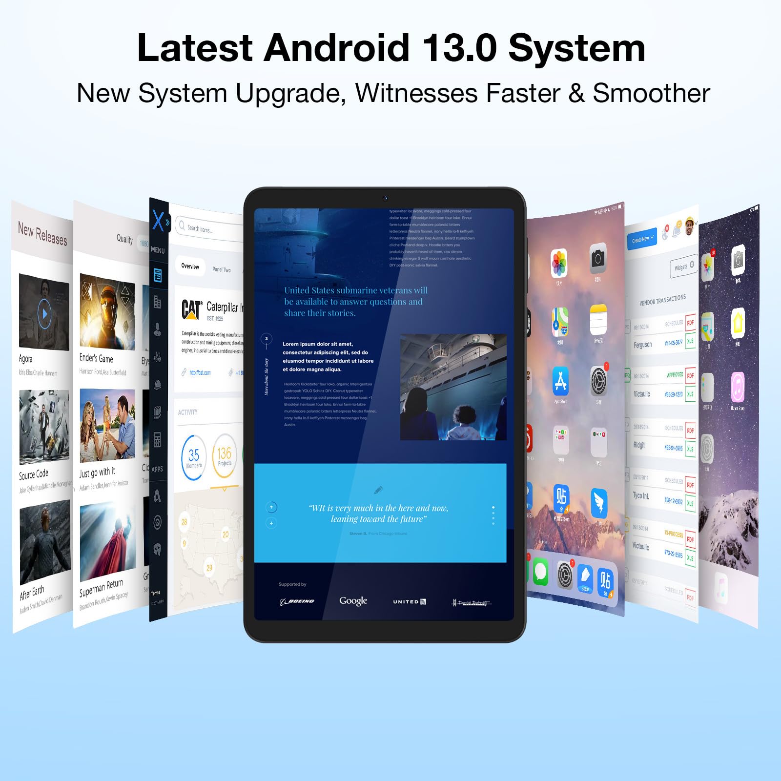 DOOGEE T20 Mini Tablet 8.4 Inch - 2.3K Display, 9GB RAM (4+5), 128GB Storage (Expandable to 1TB), 5060mAh Battery, Octa-Core Processor, 13MP+5MP Dual Camera, Android 13, TÜV Certified, Dual-Band WiFi, GPS - Purple | Portable Tablet for Work, Study, Entertainment & Travel