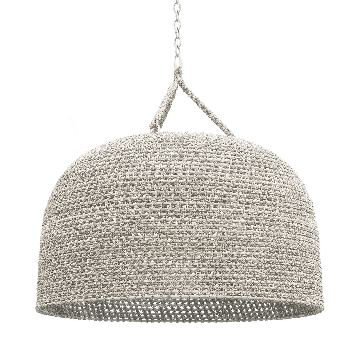 Palecek 2411-03 Green Oaks Oversized Pendant Light - White Sand Finish for Modern Living Room & Bedroom Ceiling Decor