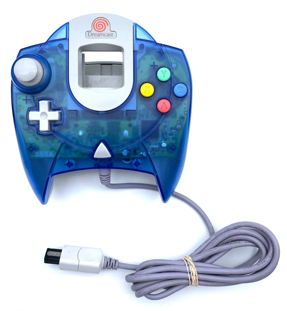 Original Sega Dreamcast Controller - Blue | Compatible with Dreamcast Console | Perfect for Retro Gaming & Collectors