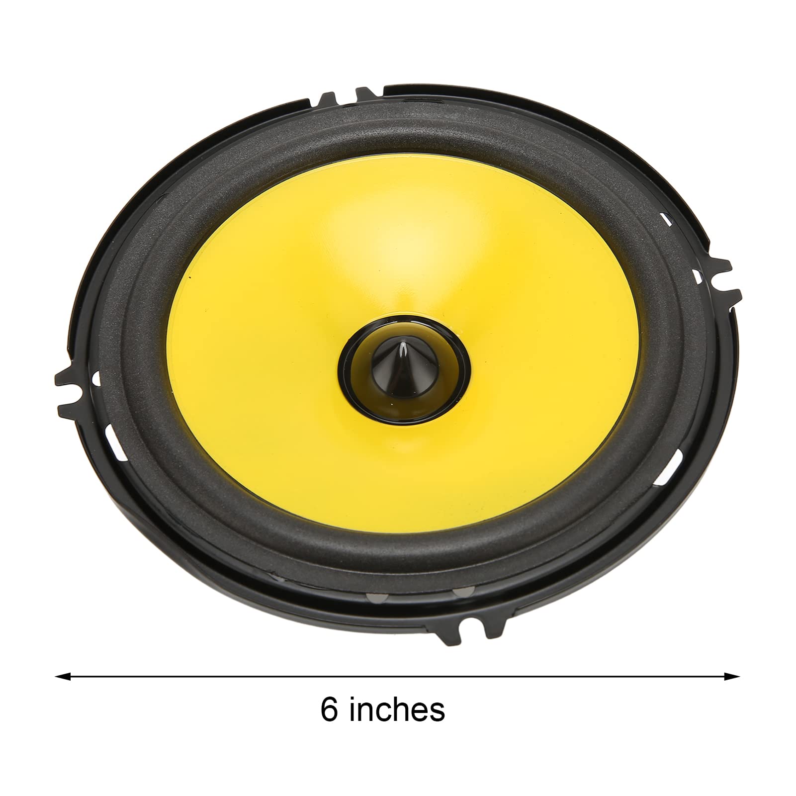 Dilwe 2pcs 6 Inch 600 Watt 2-Way 4 Ohm Coaxial Car Speakers, High-Performance Car Stereo System for Vehicles and Trucks, Ideal for Enhanced Audio Experience on the Road