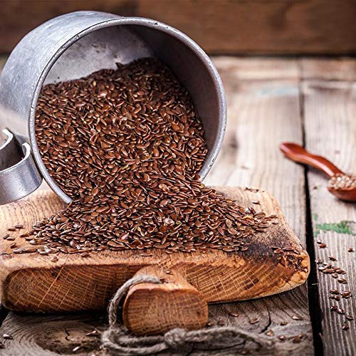 Organic Flax Seeds for Eating - High in Omega-3 & Fiber - 2.2 Lb (1 Kg) - Perfect for Smoothies, Baking & Healthy Snacks