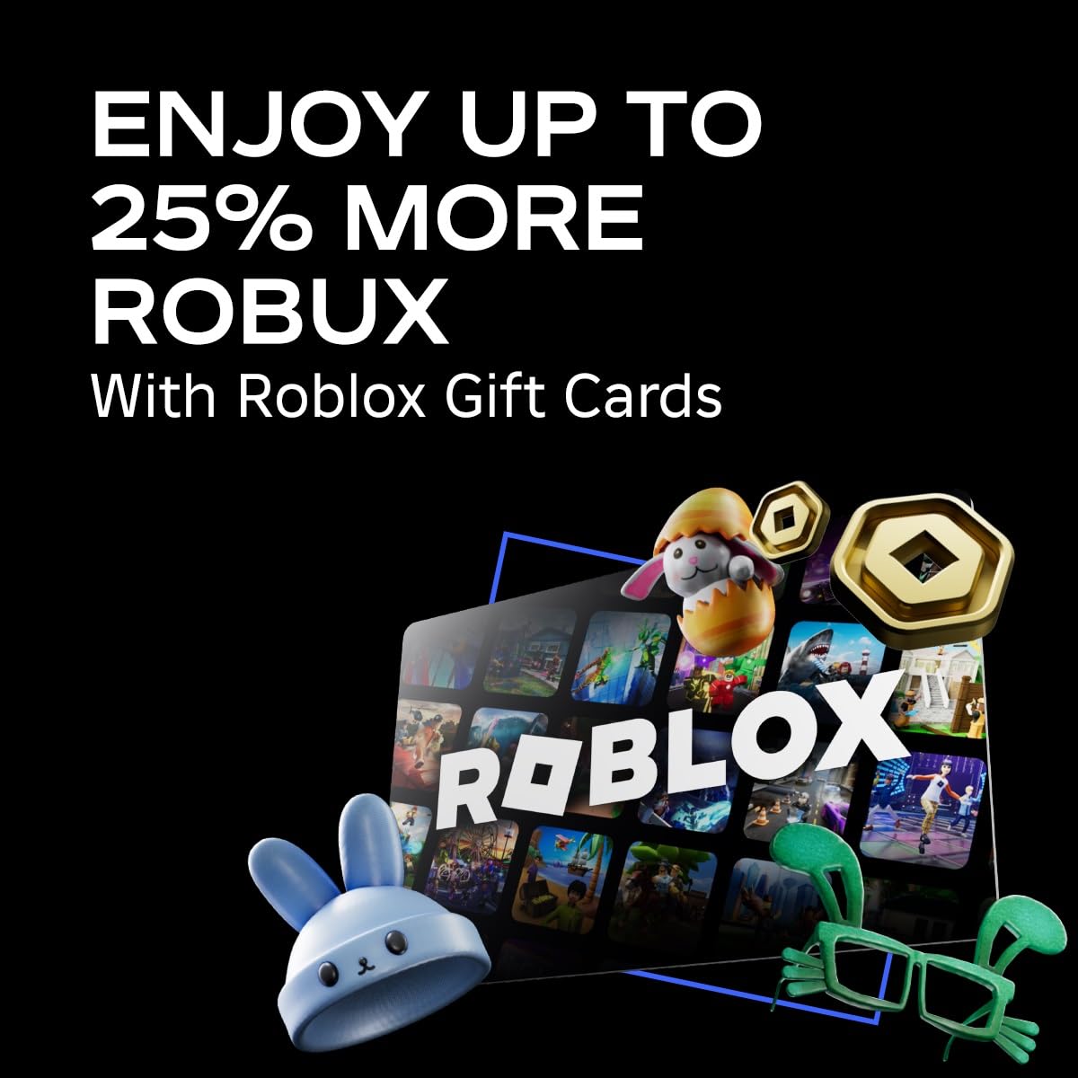 Roblox Physical Gift Card - $25 Digital Code with Free Virtual Item - Redeem Worldwide for Games, In-Game Purchases & More
