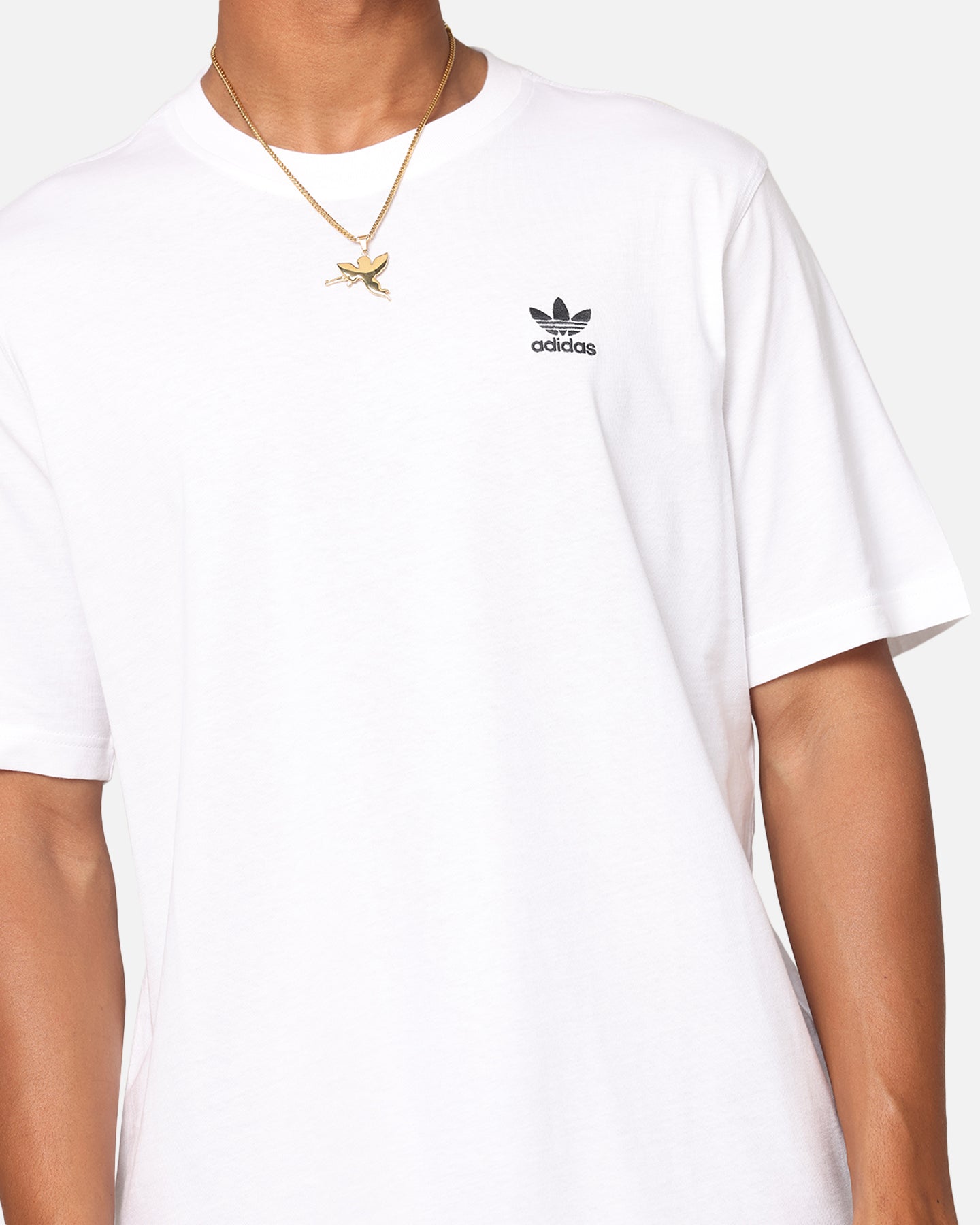 Adidas Essentials Men's T-Shirt - Classic White Cotton Tee for Casual Wear, Gym & Everyday Outfits