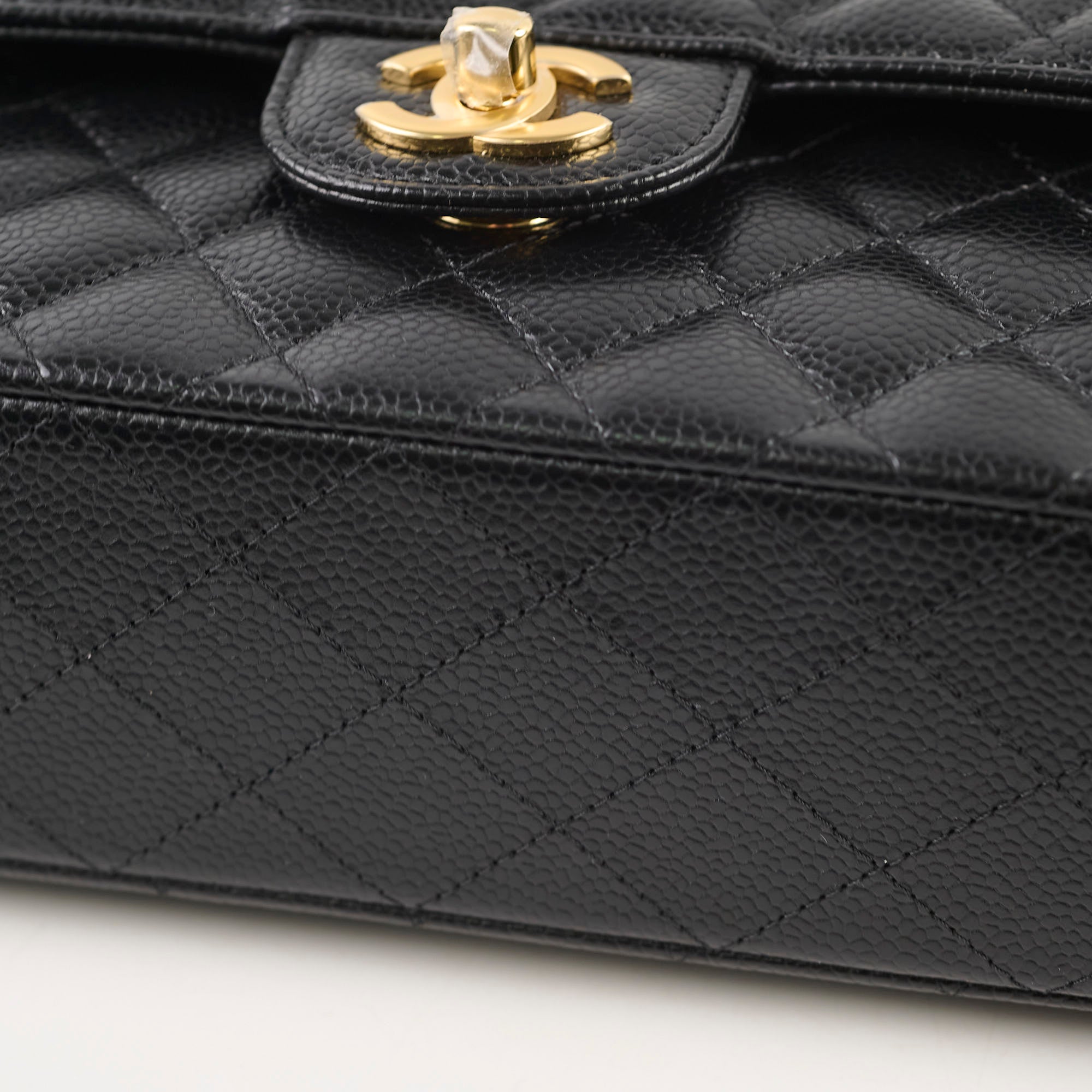 Chanel Caviar Small Classic Flap Bag with Gold Hardware & Microchip - Luxury Crossbody Purse for Women, Perfect for Date Night & Special Occasions