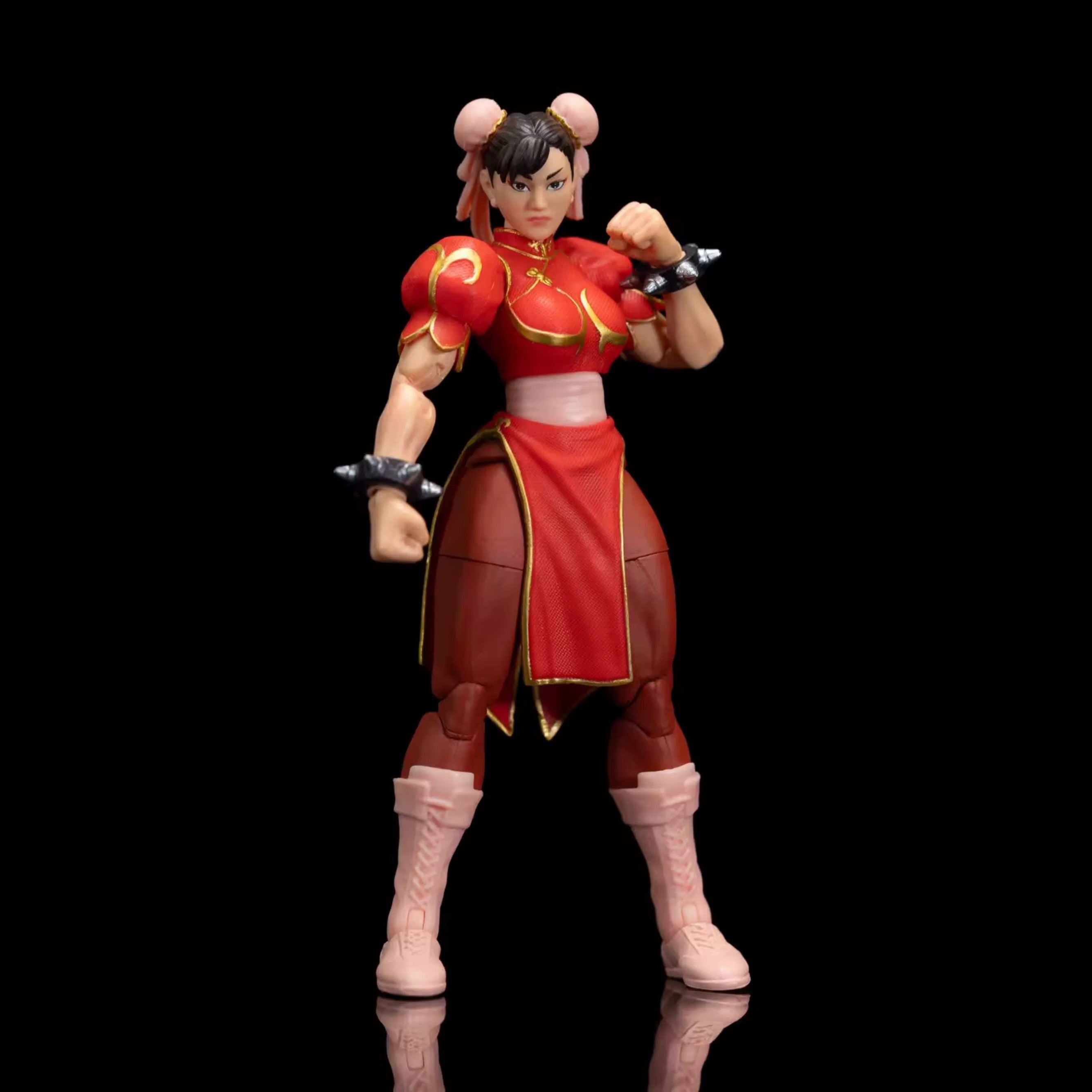 Jada Toys 1/12 Scale 6-Inch Street Fighter Chun-Li Red Action Figure - Collectible Toy for Gamers & Anime Fans - Perfect for Display, Cosplay & Gift Giving