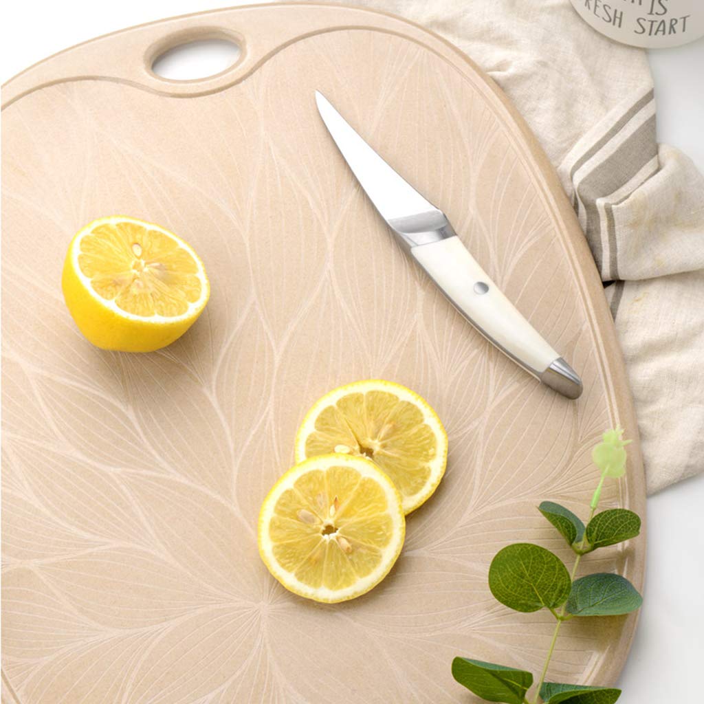Eco-Friendly Rice Husk Chopping Board with Juice Groove - Durable Kitchen Cutting Board for Baking, Meat, Vegetables & Pasta - Non-Slip, Easy to Clean - Perfect for Home Cooks & Professional Chefs