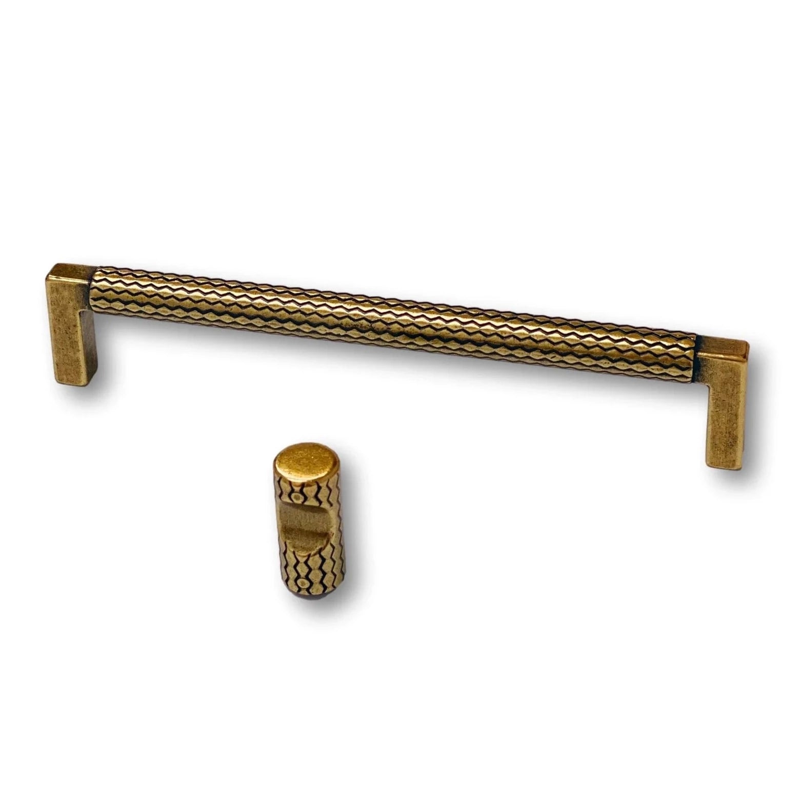 Antique Brass U-Shaped Venice Drawer Pull - Vintage Cabinet Handle for Kitchen, Bathroom & Furniture (Set of 10) - Perfect for Home Renovation & DIY Projects