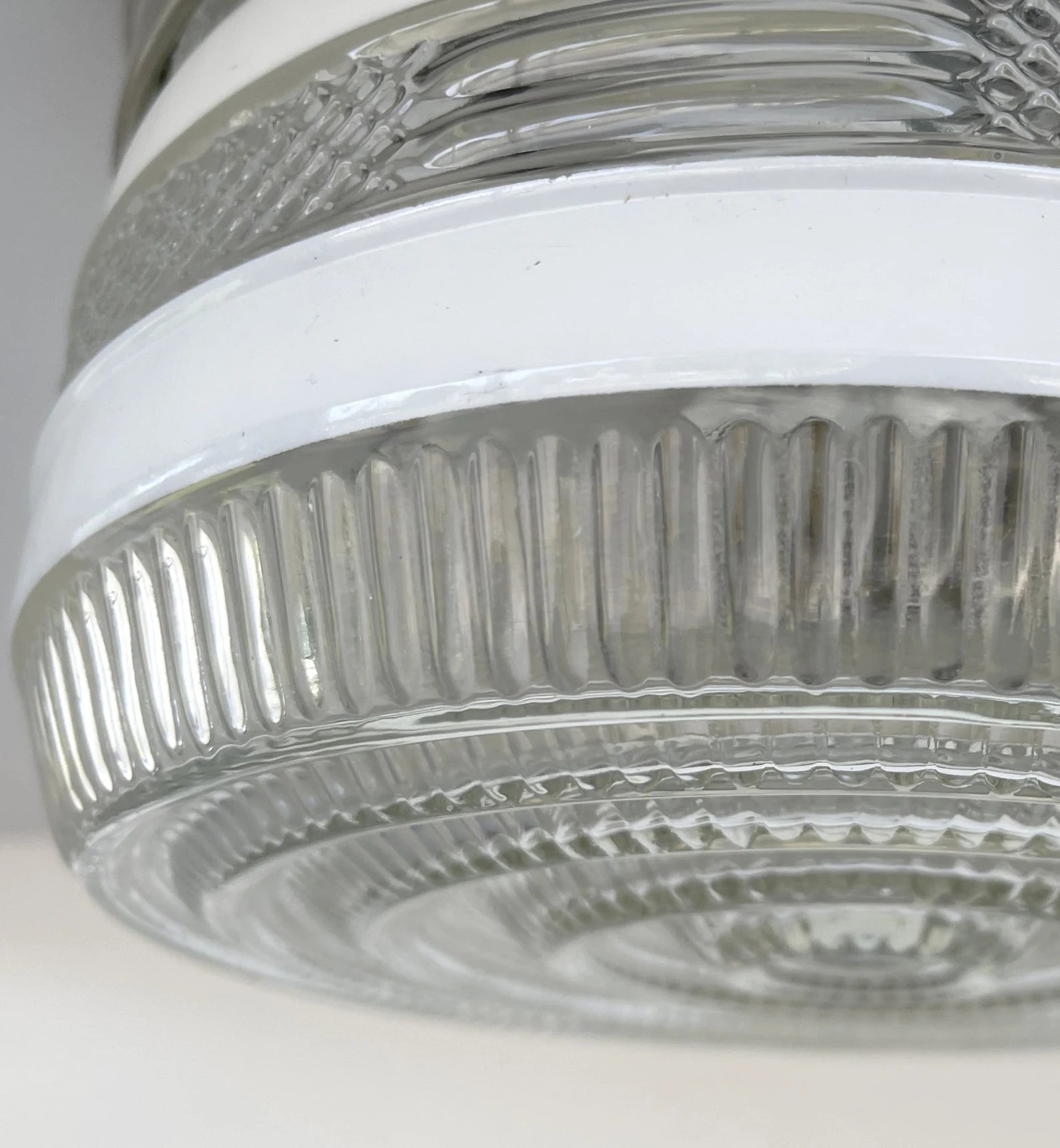 Vintage 1960s Retro Drum Flush Mount Ceiling Light Fixture - Brushed Nickel Finish - Perfect for Mid-Century Modern Living Room, Bedroom or Dining Room Lighting