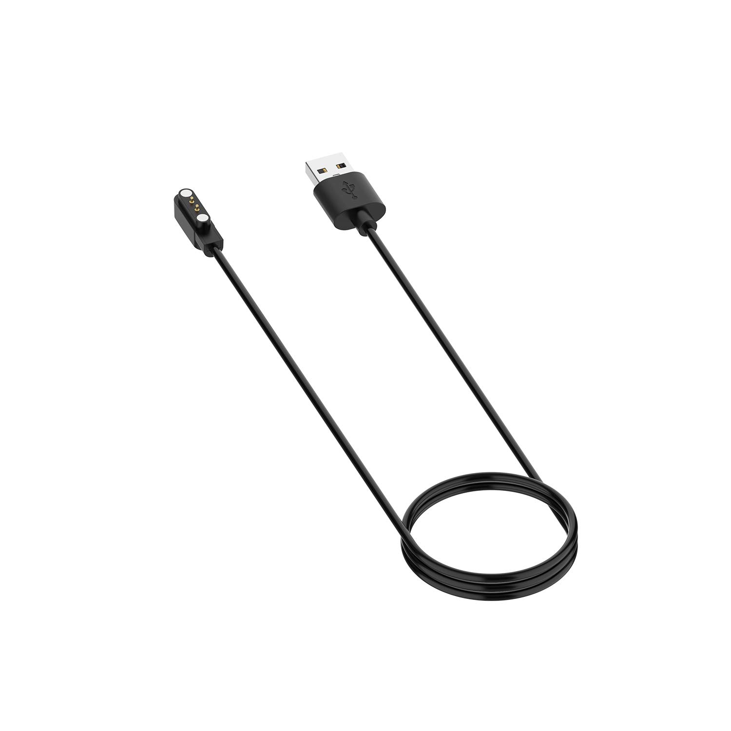 Magnetic USB Charging Cable for F57l Smartwatch - Fast Charging & Secure Connection - Perfect for Home, Office, and Travel Use (Black)