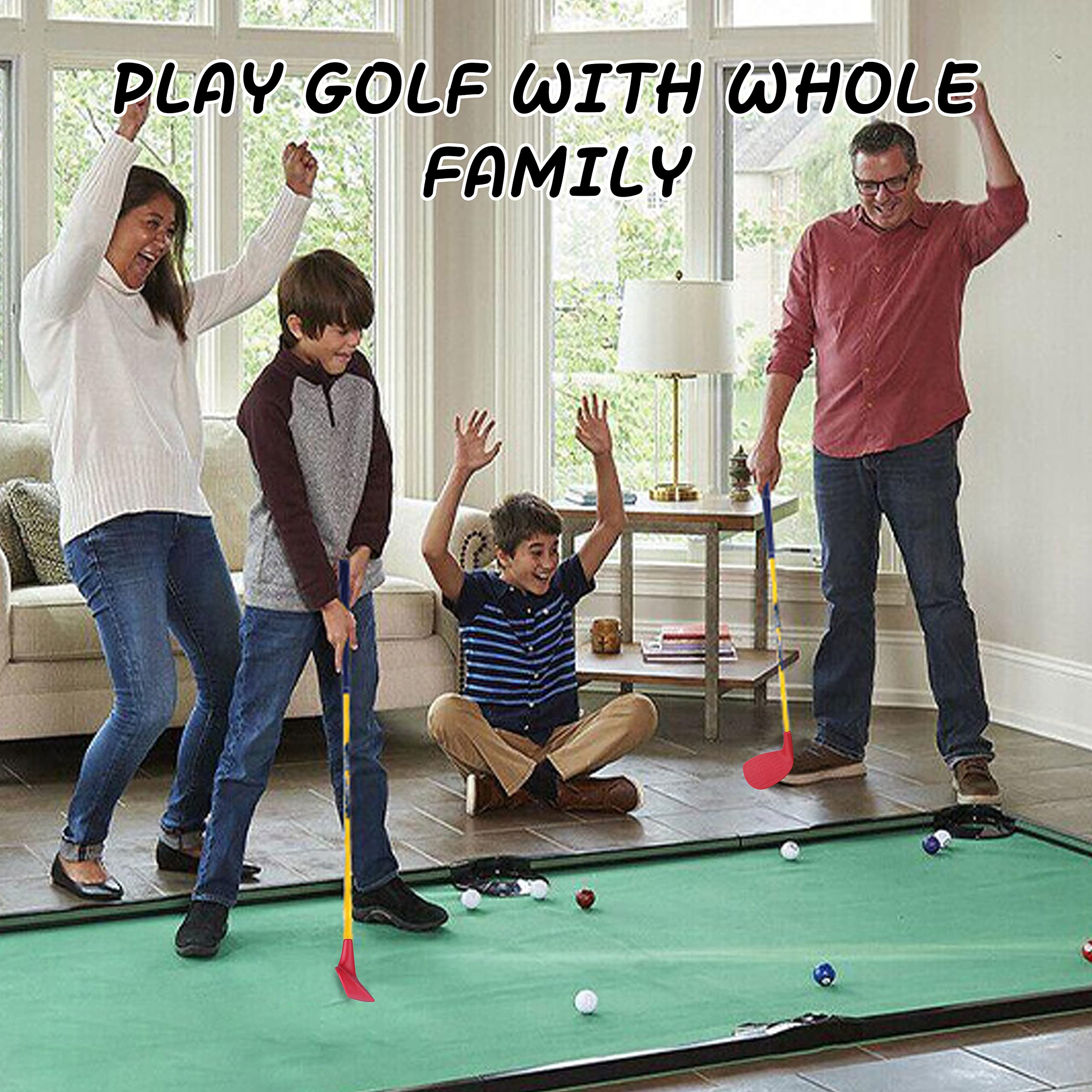PGM Kids Golf Club Iron Set for Boys & Girls - Large Sweet Spot Design, Perfect for Beginner Junior Golfers | Ideal for Backyard Practice, Driving Range & Junior Golf Tournaments