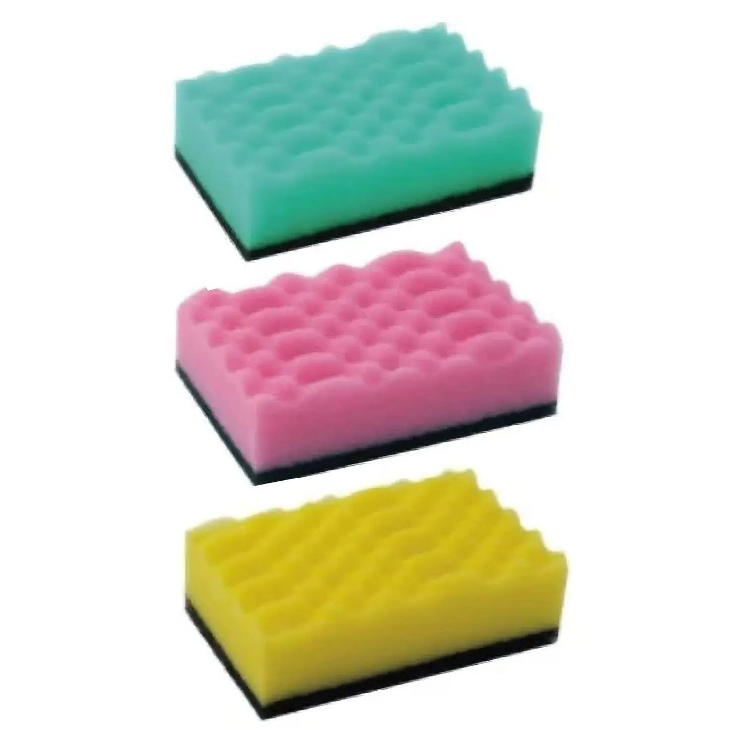 Kikulon Nylon Antibacterial Cleaning Sponge 16 Pack - Multi-Purpose Scrub Sponges for Kitchen, Bathroom & Dishwashing | Non-Scratch & Odor Resistant