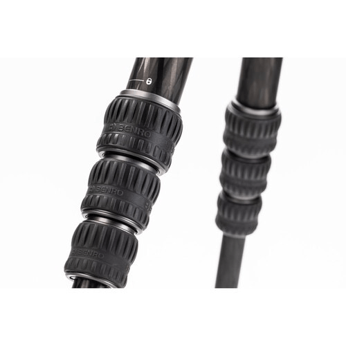 Benro Bat Carbon Fiber Travel Tripod & Monopod with VX20 Ballhead - 5-Section Lightweight Compact Tripod for DSLR Cameras - Perfect for Travel, Hiking & Outdoor Photography