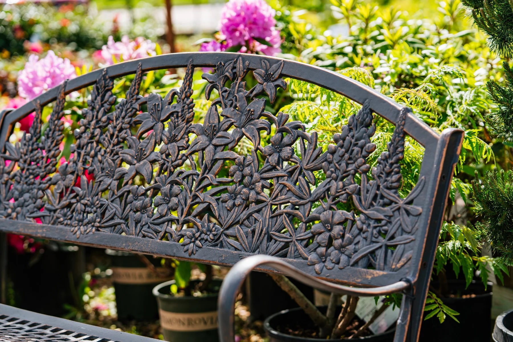 Outdoor Wildflower Glider Bench - Durable Garden Swing for Patio, Porch & Backyard - Perfect for Relaxing, Reading & Enjoying Nature