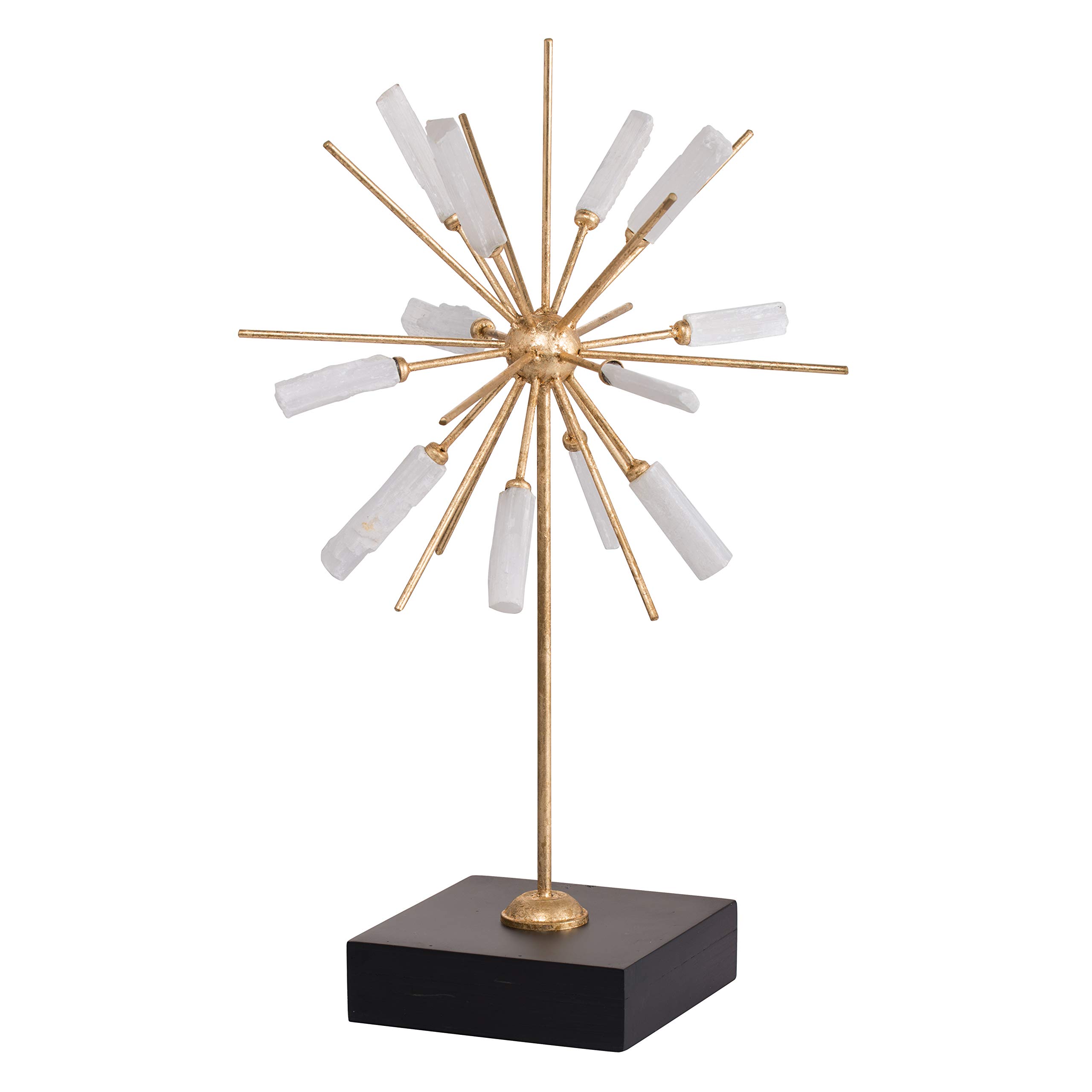 A&B Home Gold Foil Sculpture Table Accent - Elegant Home Decor for Living Room, Bedroom & Office