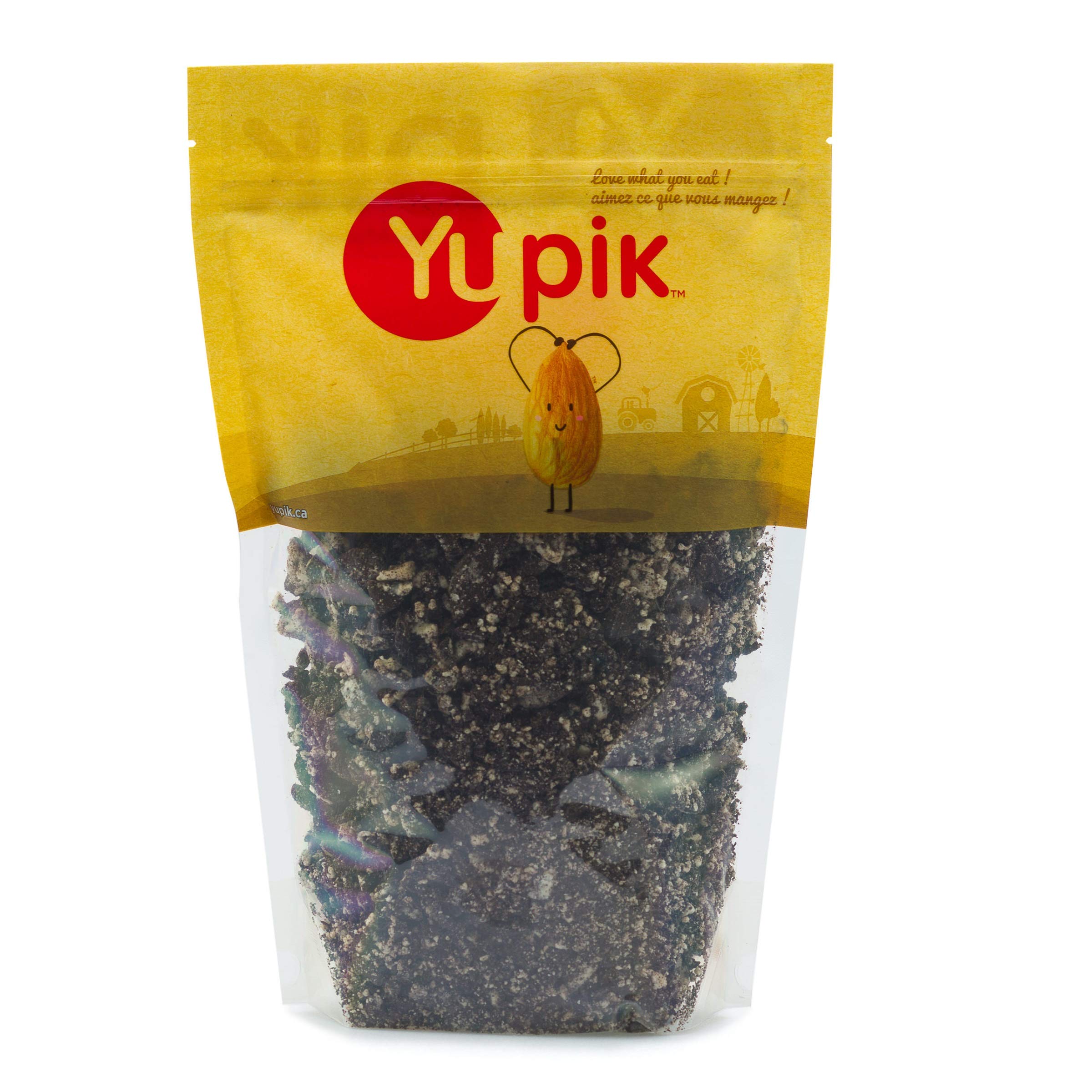 Yupik Chocolate Cookies N' Cream Crushed Pieces - 1kg Kosher Cream Filled Chocolate Cookies & Crumbs - Crunchy Sweet Candy Topping for Ice Cream, Baking, Dessert Decor & Snacking