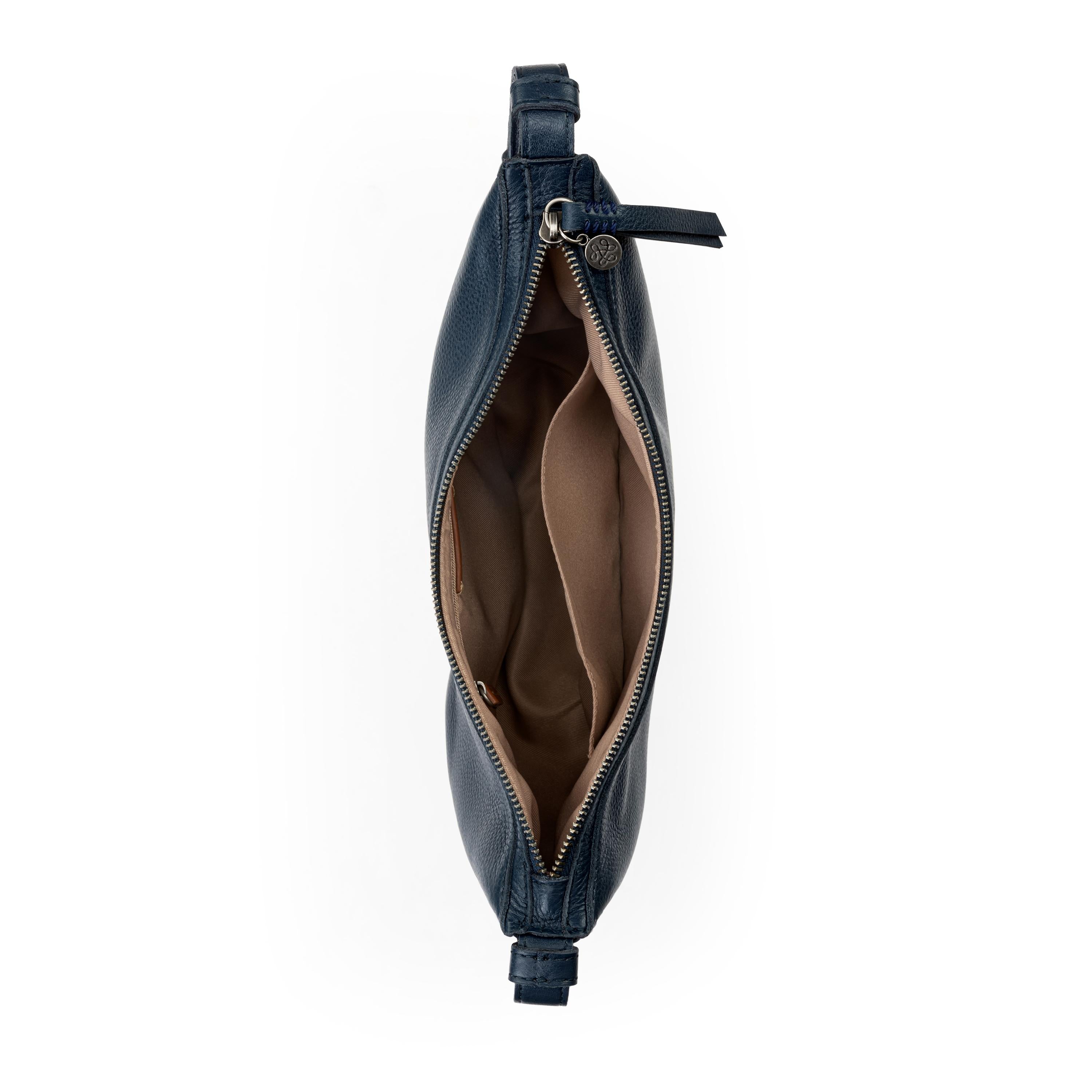 Stylish Tess Leather Shoulder Bag in Indigo Blue - Perfect for Work, Travel & Everyday Use