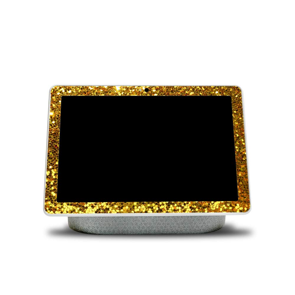 Premium Vinyl Decal Wrap Cover for Google Nest Hub Max - Gold Dazzle Design | Protective & Durable Skin | Easy to Apply & Remove | Made in USA | Perfect for Home & Office Decoration