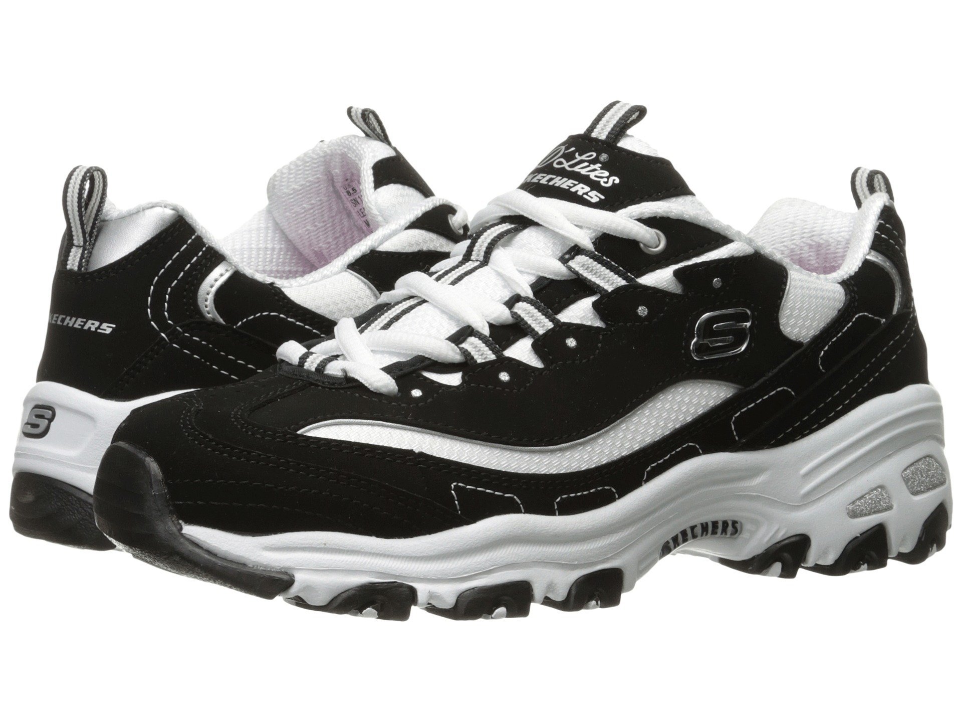 Skechers Women's D'Lites Memory Foam Comfort Walking Sneakers - Lightweight Athletic Shoes for Running, Gym & Casual Wear