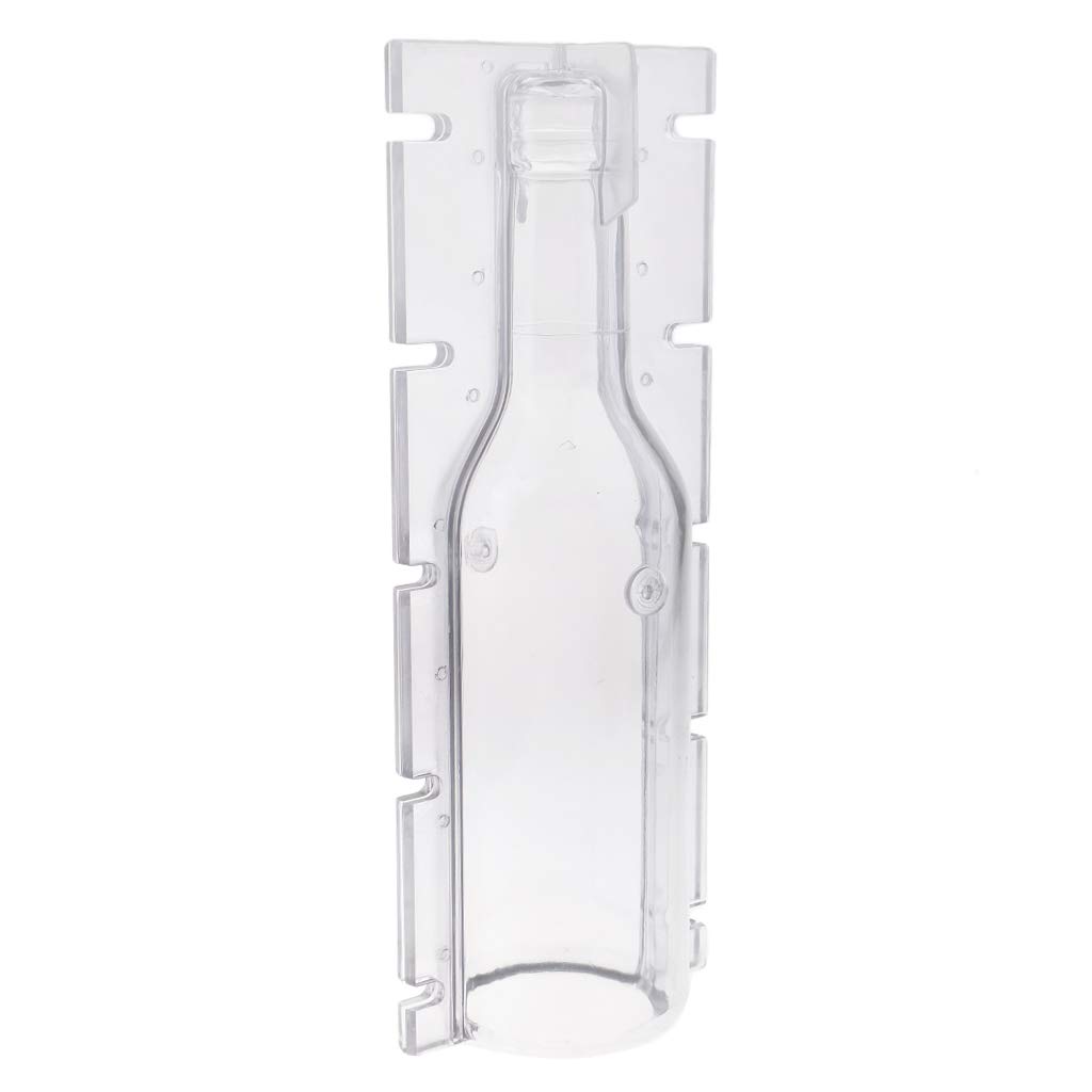 AMLESO Wine Bottle Shaped Clear Plastic Candle Molds for DIY Soap and Candle Making - Perfect for Home Decor, Wedding Favors, and Craft Projects