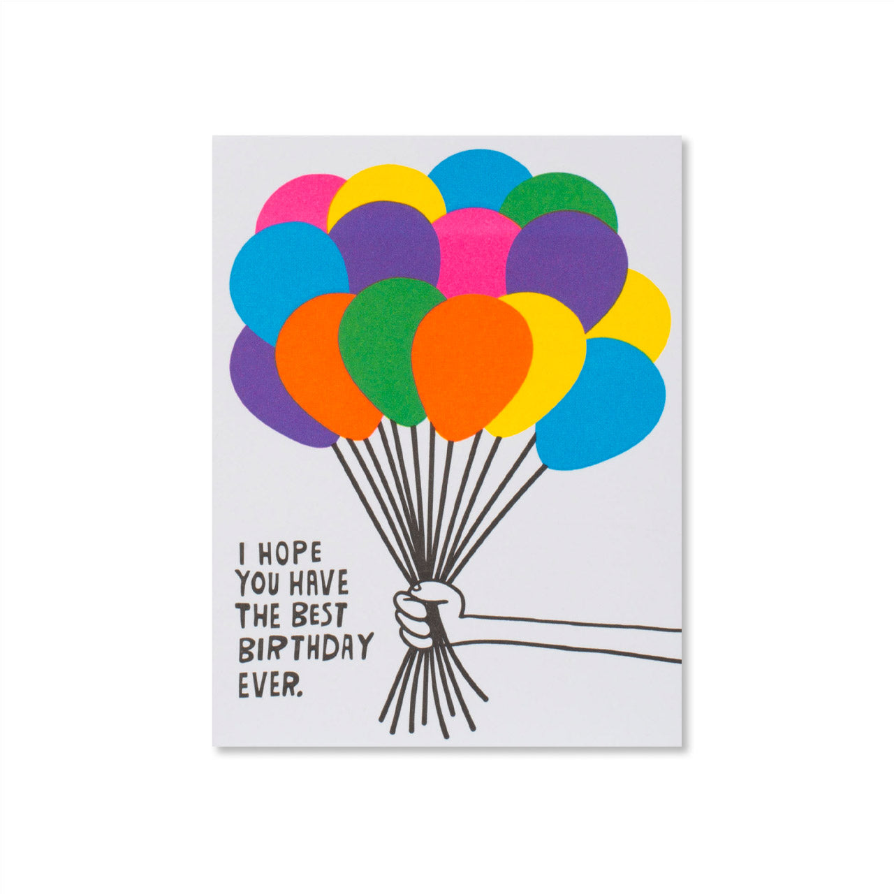 Best Birthday Ever Balloons Greeting Card - Funny & Unique Birthday Card for Friends, Family - Perfect for Birthdays, Parties & Special Celebrations