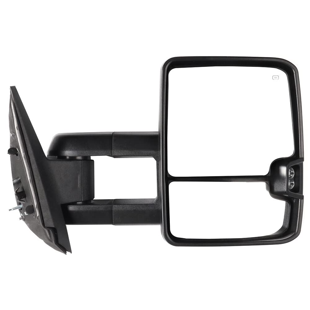 ECCPP Power Heated Towing Mirrors with Running Lights for 2008-2013 Chevy Silverado & GMC Sierra All Models - ADP11635501S - Perfect for Enhanced Visibility and Safe Towing at Night
