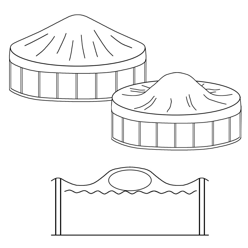 10 Pack Inflatable Winter Air Pillows for Above Ground Pool Cover - Heavy Duty PVC Air Cushions to Prevent Ice Damage & Extend Pool Cover Life - Perfect for Winterizing Inground & Above Ground Swimming Pools