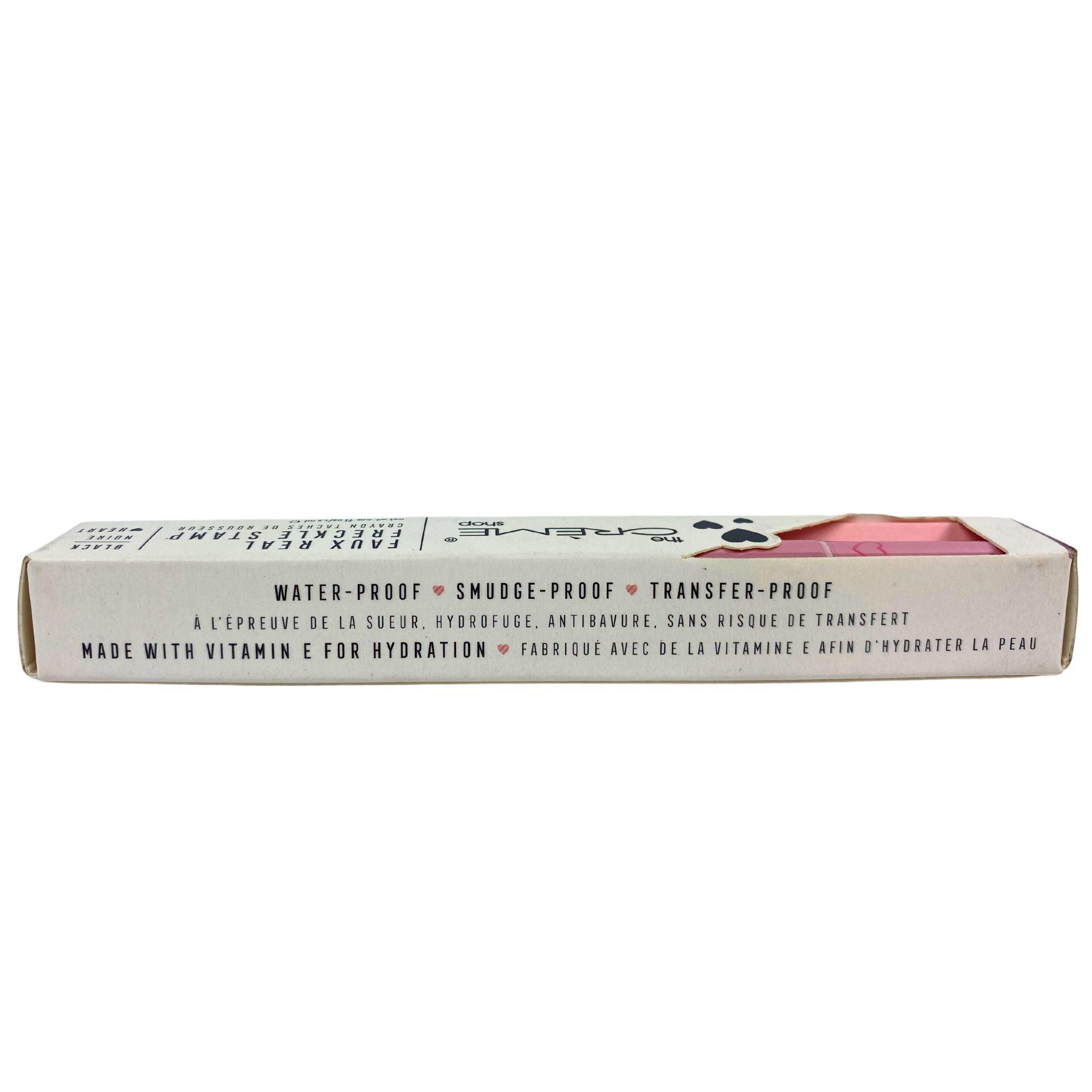 The Creme Shop Faux Real Freckle Stamp - Dual Sided Felt Tip with Black Heart Design (38 Pcs) - Perfect for Natural-Looking Freckles & Beauty Makeup Looks