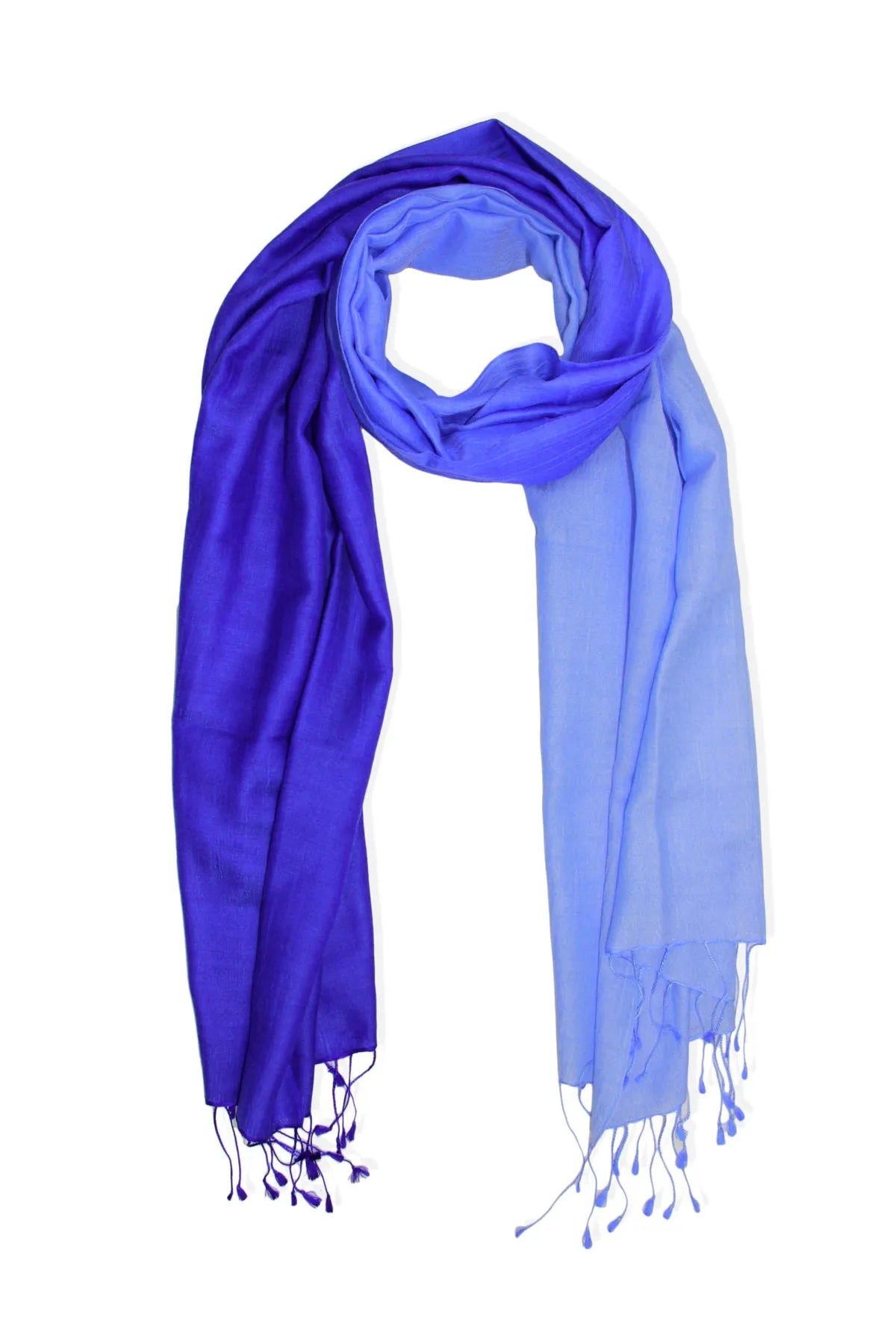 Arielle Summer Ombre Cashmere Pashmina Scarf - Soft & Lightweight Shawl Wrap for Women - Perfect for Travel, Beach & Evening Outfits