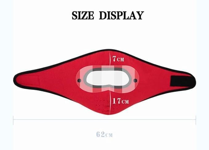 Anti Pollution Full Face Cover Mask with Lens - Unisex for Bike Riding & Motorcycling - Dust & Sun Protection - Breathable for Summer Outdoor Sports (Red) - Perfect for Cycling, Scooters & Urban Commuting